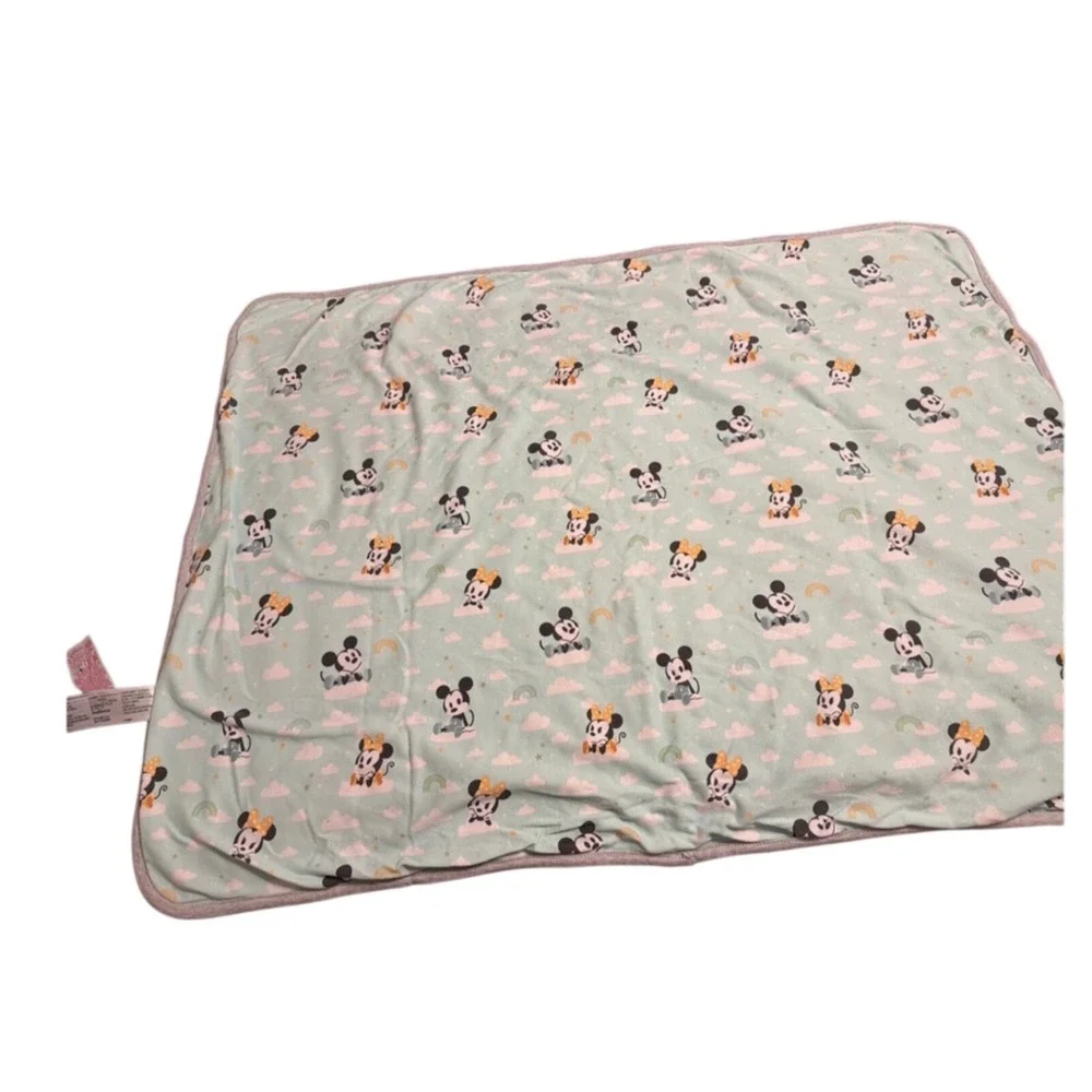 Disney Mickey Minnie Mouse Baby Milestone Blanket Monthly Growth Tracker Jersey